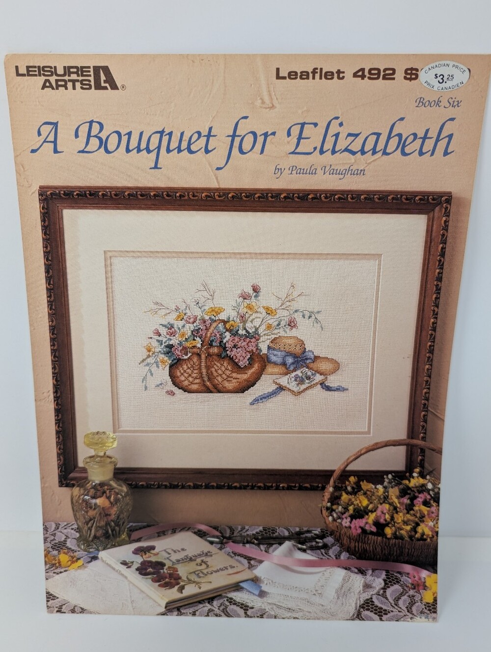 Cross Stitch Pattern Paula Vaughan A Bouquet for Elizabeth